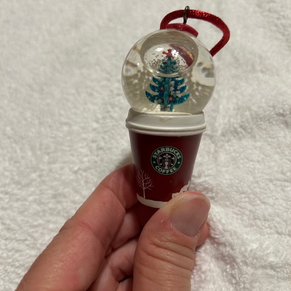Starbucks Christmas Tree Snow Globe Ornament Holiday 2006 - Picture 1 of 6